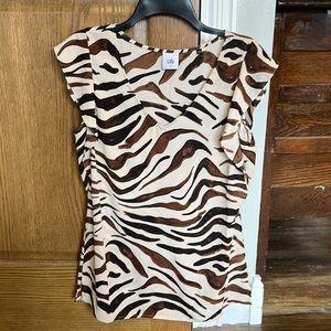 Cabi ruffled sleeve top